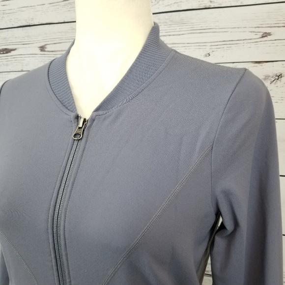 Athleta Bombastic grayish purple zipper lightweight jacket women's size XS - Picture 5 of 9
